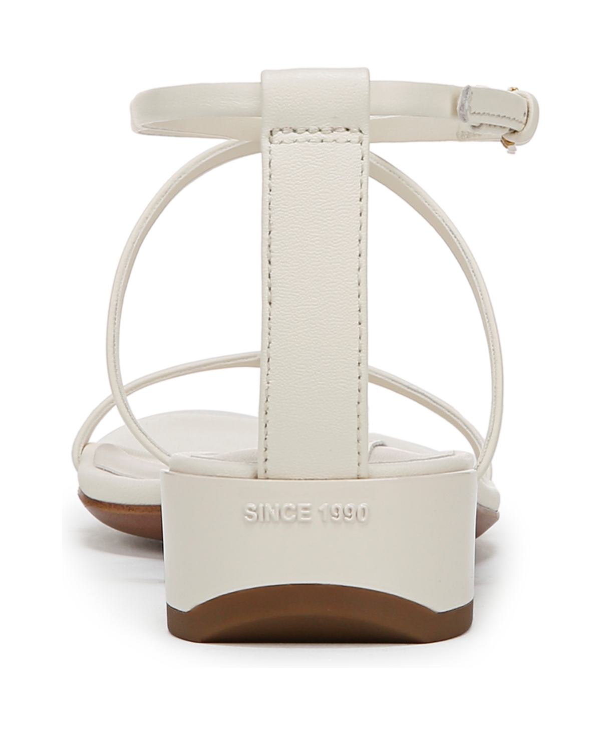 Franco Sarto Women's Misty Open Square Toe Strappy Sandals In Cream White Leather
