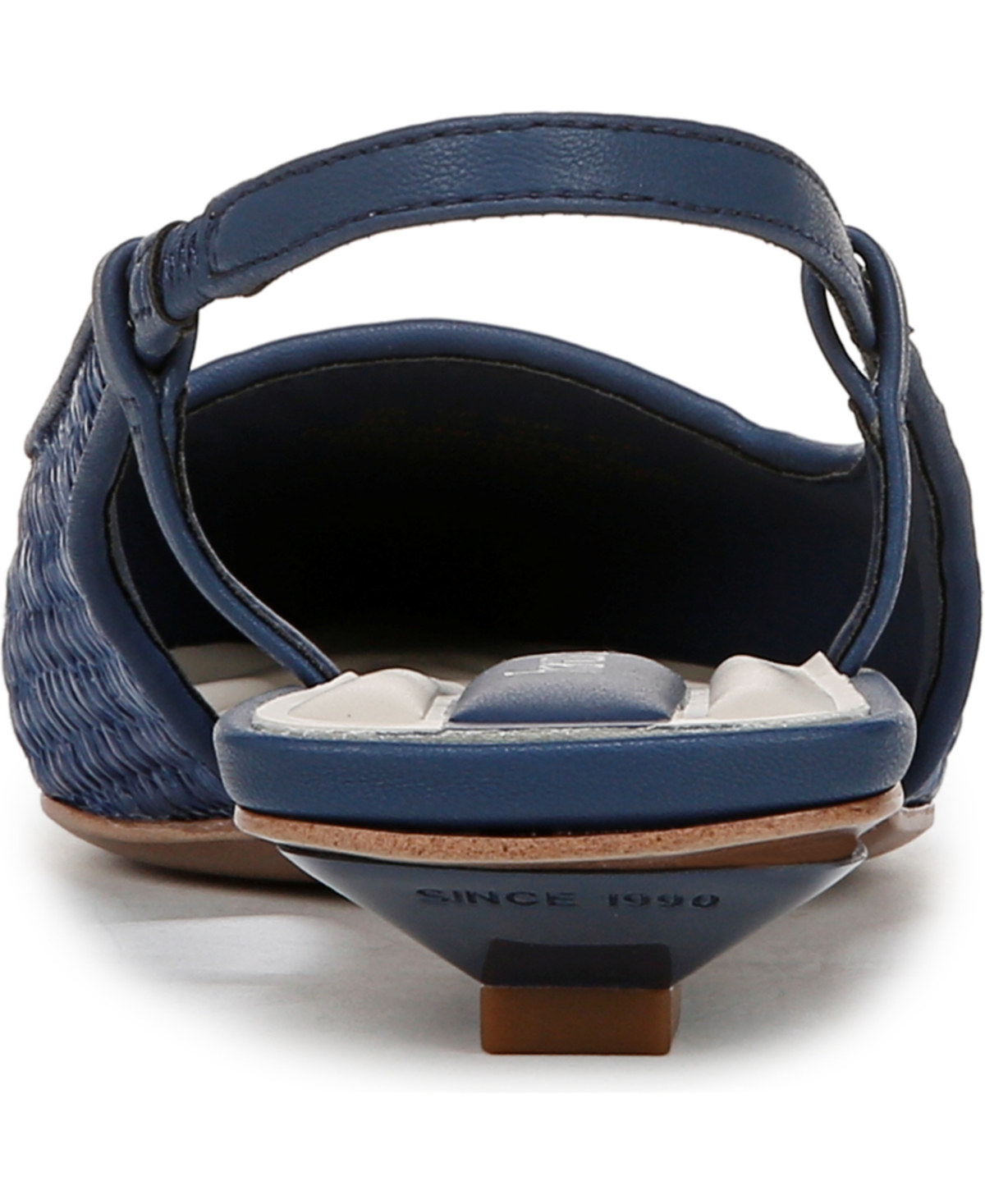 Franco Sarto Women's Palmira Pointed Toe Slingback Pumps In Navy Blue Raffia