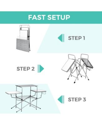 Foldable Outdoor BBQ Table Grilling Stand