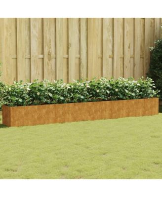 Garden Rusty Corten Steel Large Decorative Inlays Raised Bed