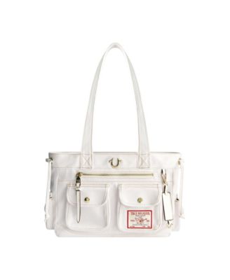 Multi-Pocket Denim Tote