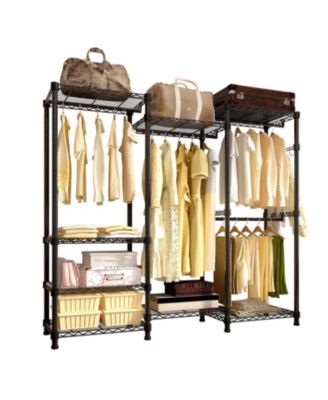 Wire Garment Rack for Easy Clothing Storage and Organization