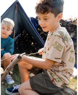 Toddler Boys Stretch Twill Short Dark Olive Green - Toddler|Child