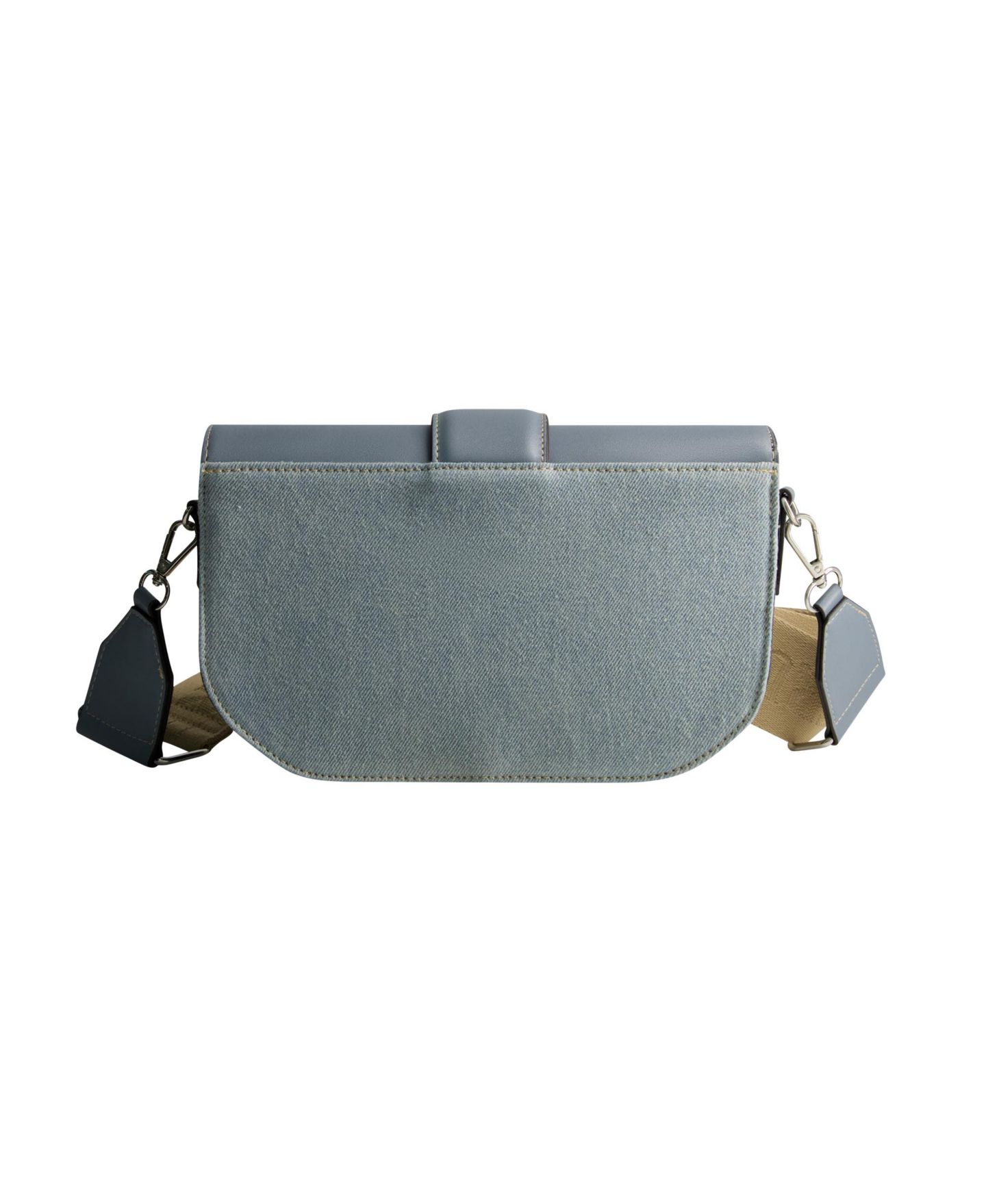 Женская сумка True Religion Licensed Denim Saddle Bag with Oversized Horseshoe Logo, цвет: Синий — фото 2