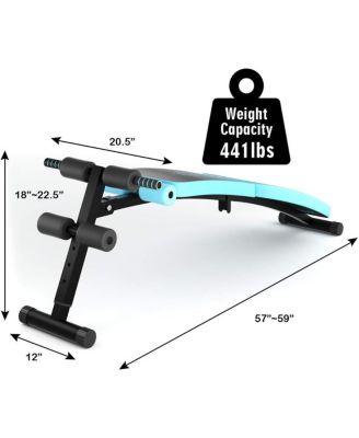 Abdominal Twister Trainer with Adjustable Height Exercise Bench