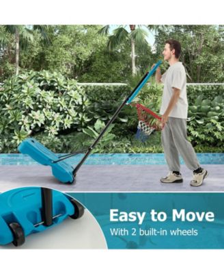 3.8-4.4 Feet Height Adjustable Pool Basketball Hoop for Kids Teens and Adults