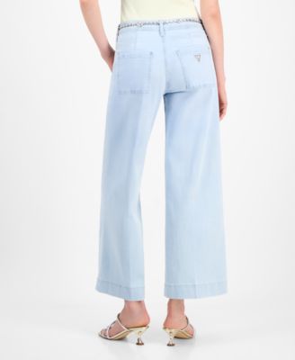 Women's Zoya Cropped Wide-Leg Jeans