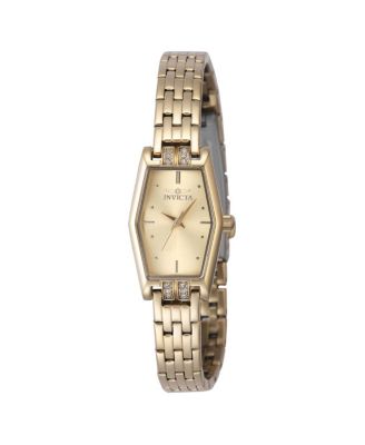 Women's 48131 Angel Quartz 3 Hand Gold Dial Watch