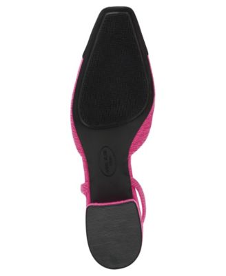 Women's Nia Block Heel Cap Toe Slingback Flats