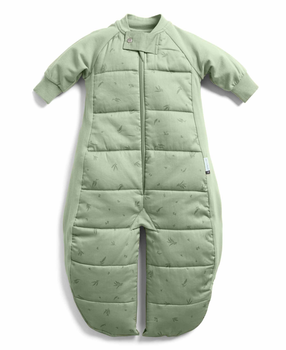 Ergopouch Baby Boys And Girls Jersey With Sleeves 3.5 Tog Sleeping Sack In Willow