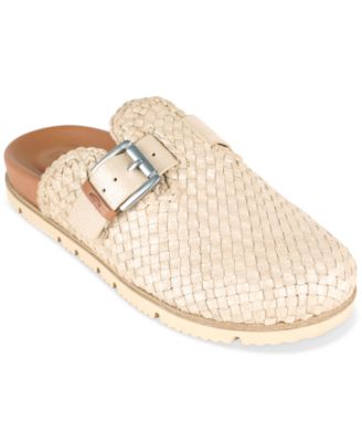 Women's Brantley Woven Buckled Clogs