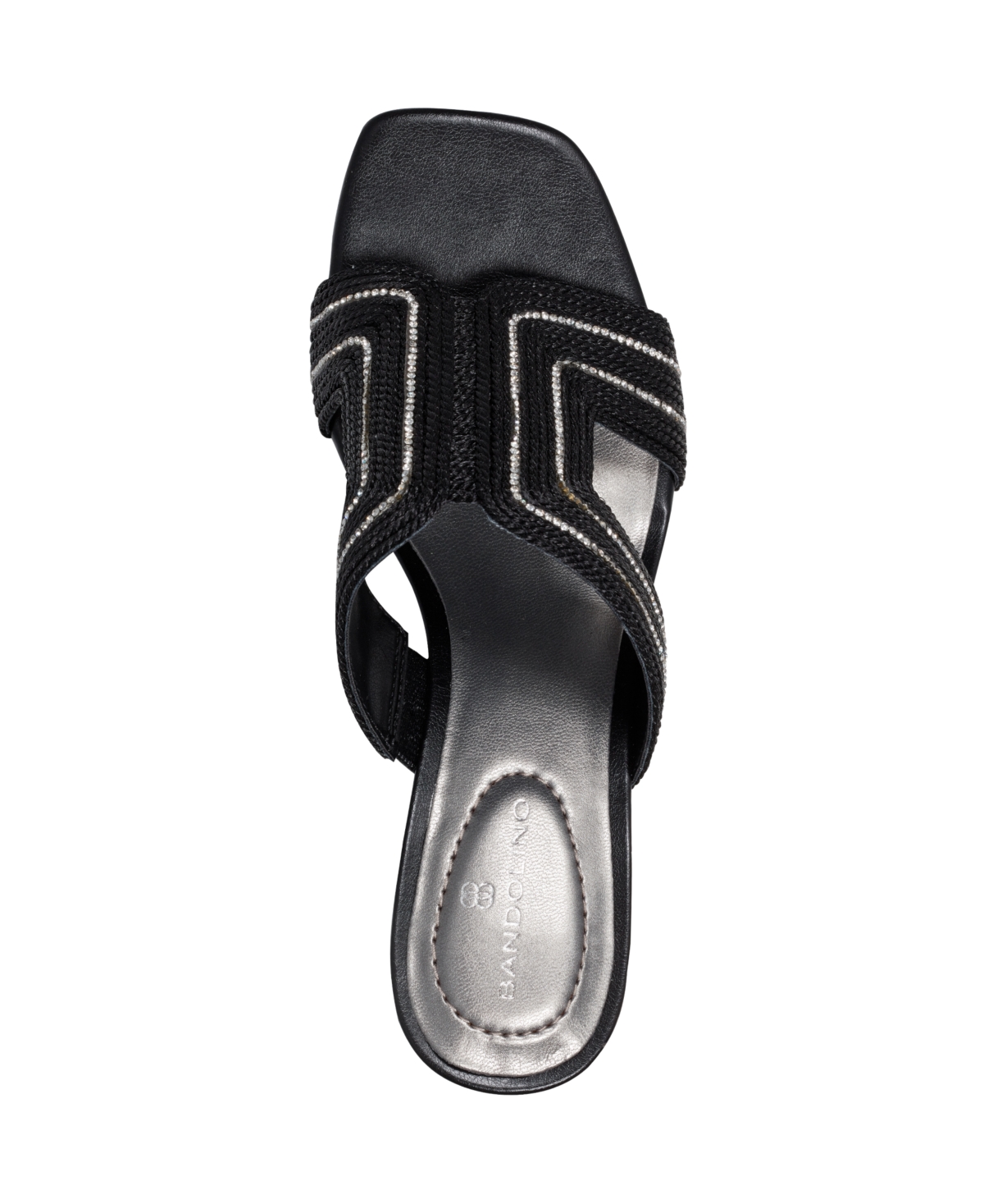 Shop Bandolino Women's Molane Embellished Block Heel Sandals In Black