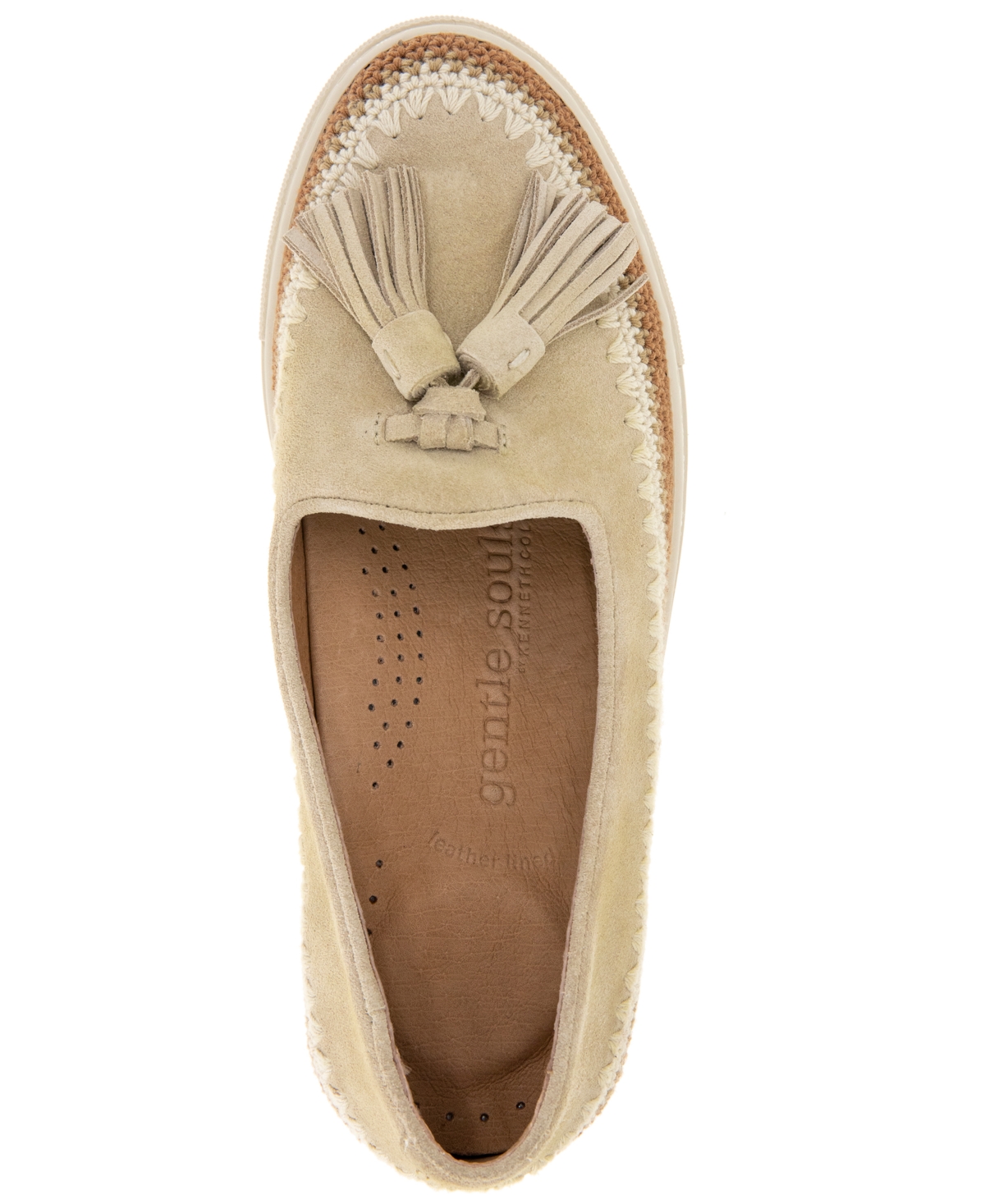 Shop Gentle Souls Women's Citrus Tasseled Espadrille Flats In Stone