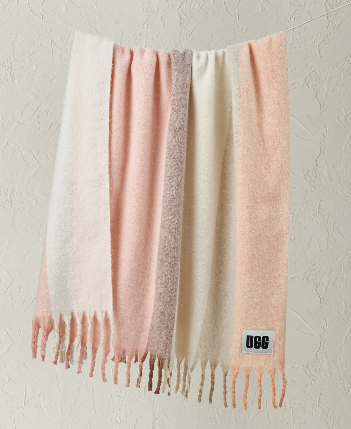 Ugg Calyx Stripe Faux Mohair Throw, 50" x 70"