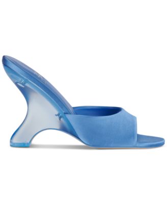 Mew-2 Sculpted Vinyl Wedge Sandals