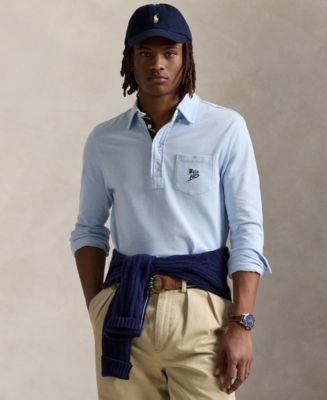 Polo Ralph Lauren Men's Classic-Fit Mesh Popover Polo Shirt - Macy's