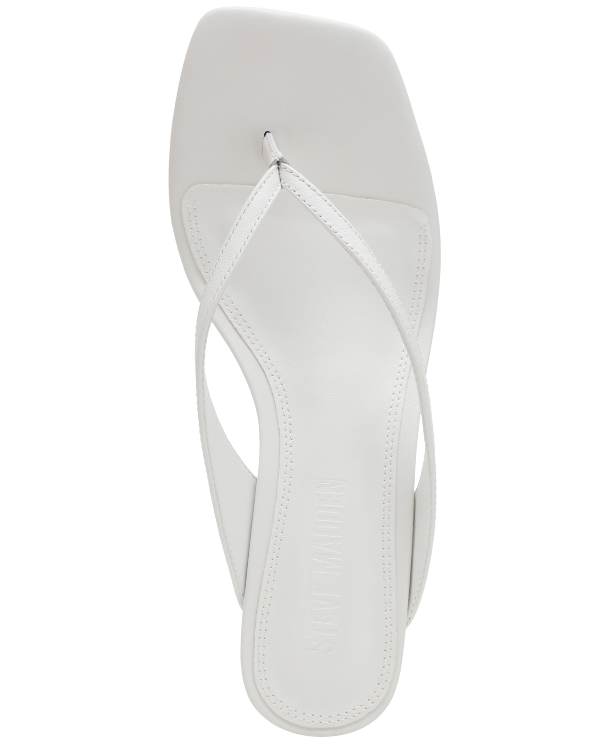 Steve Madden Women's Ninna Blade Heel Thong Sandals In White