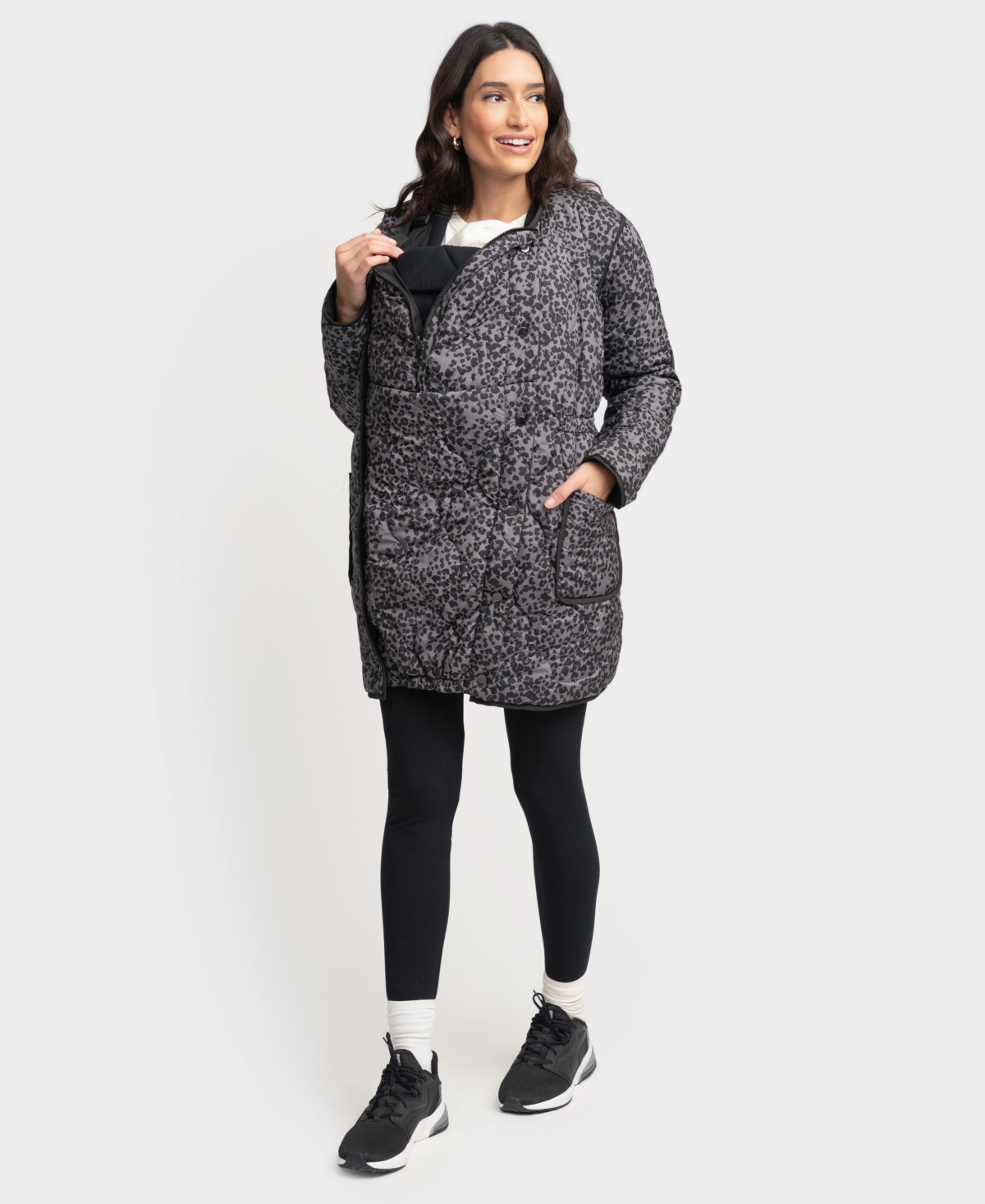 SERAPHINE WOMEN'S MATERNITY REVERSIBLE QUILTED JACKET 