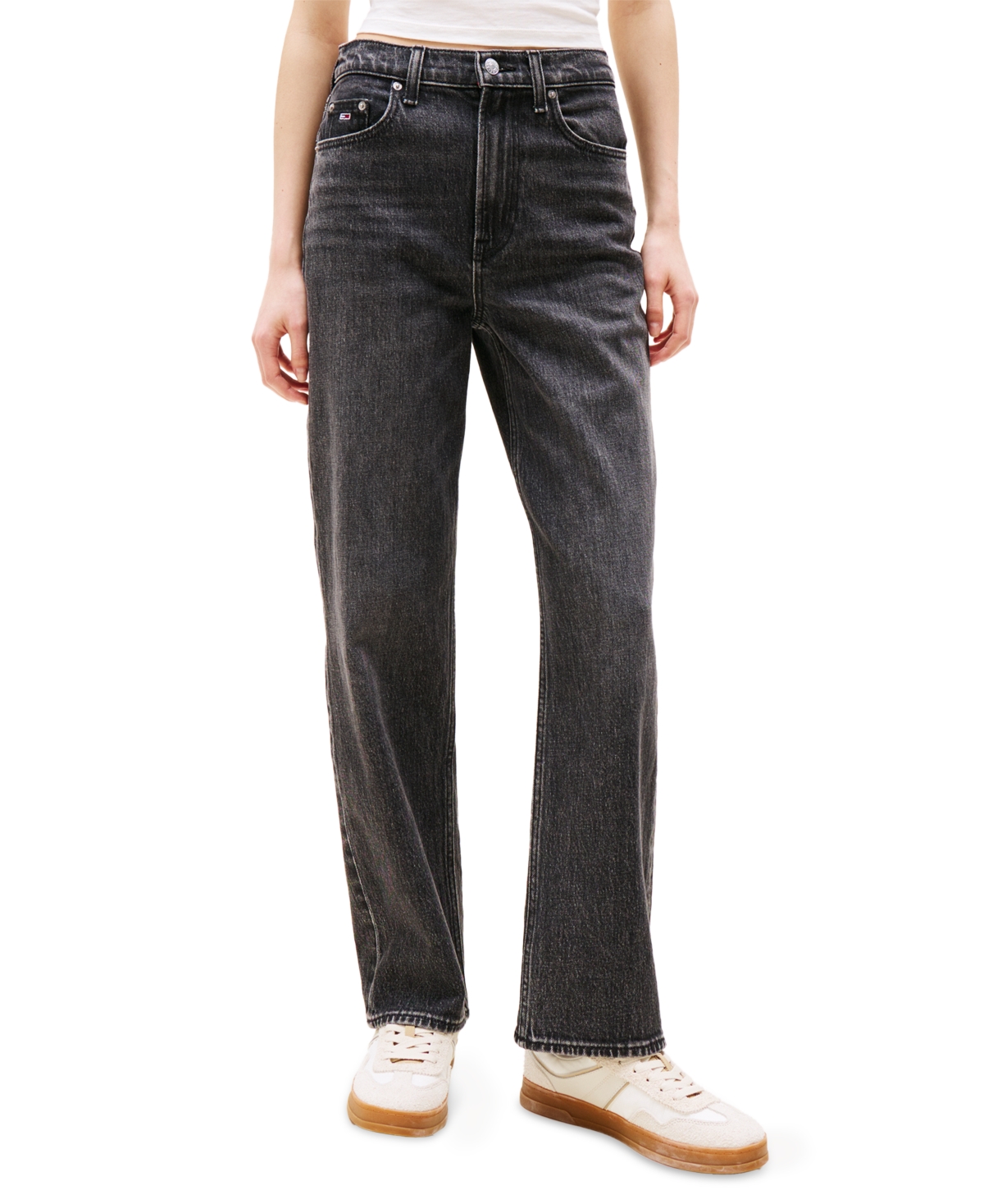 Women's Layla High-Rise Slim Straight Jeans - Denim Washed Black