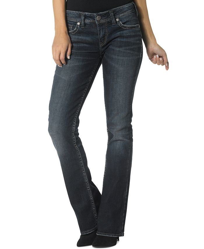 Silver Jeans Co. Silver Jeans Aiko Bootcut Dark Blue Wash Jeans - Macy's