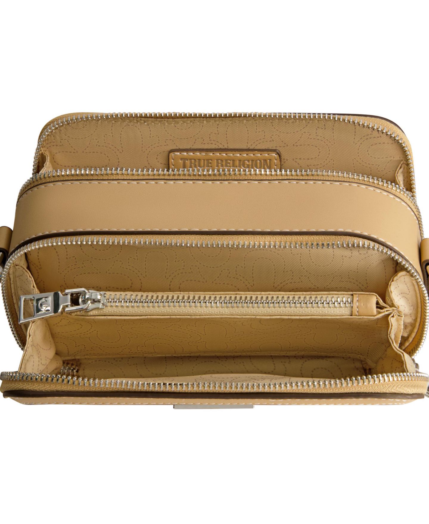 Женская сумка True Religion Horseshoe Plaque Crossbody Camera, цвет: Пудровый — фото 5
