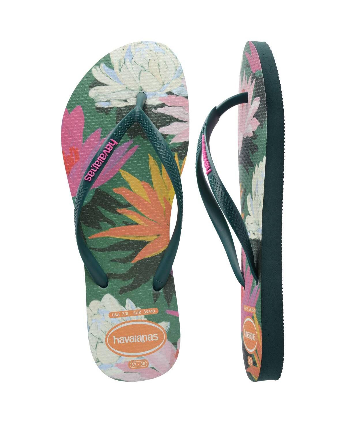 HAVAIANAS WOMEN'S SLIM SUMMER SLIP ON SANDALS 