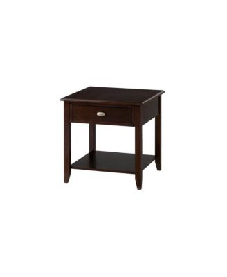 Merlot Warm Contemporary End Table