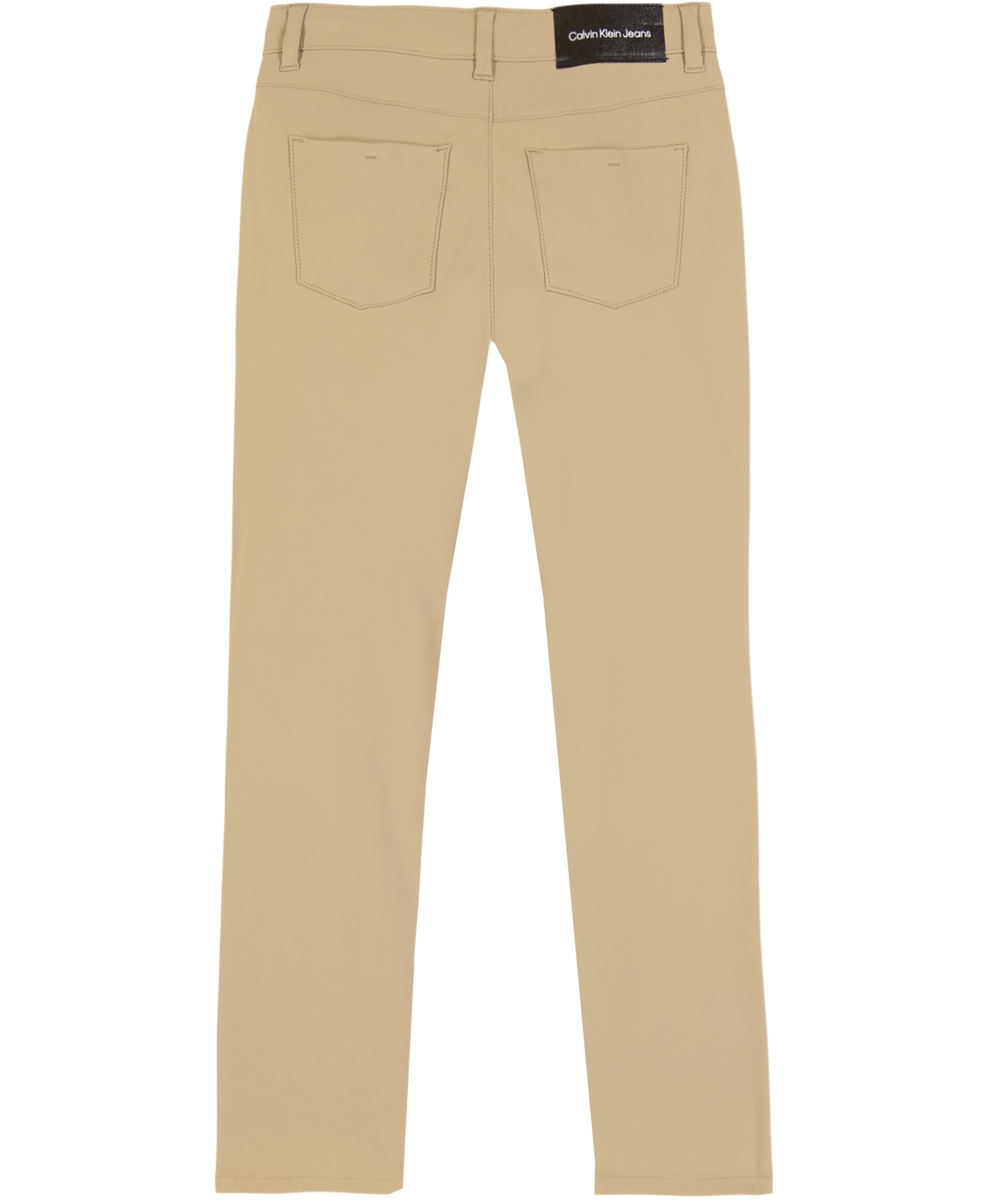 Calvin Klein Big Boys Slim Flex 5 Pocket Pant In Greige