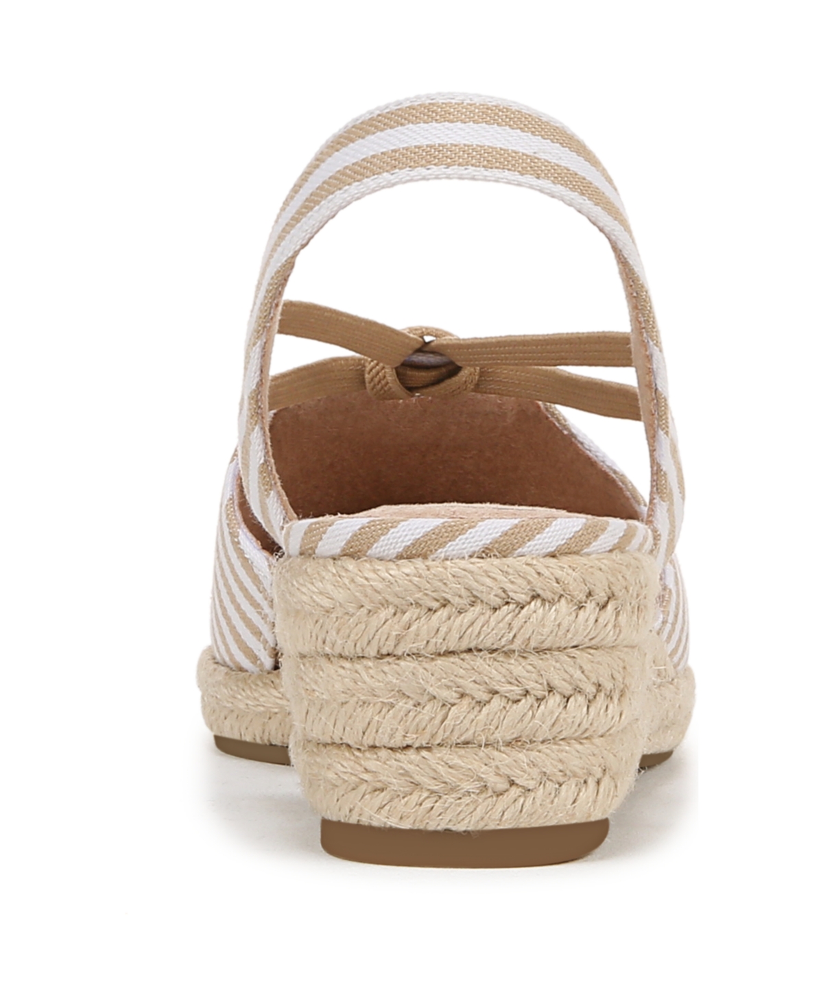 Lifestride Women's Kennedy Closed Almond Toe Wedge Espadrilles In Tan Canvas
