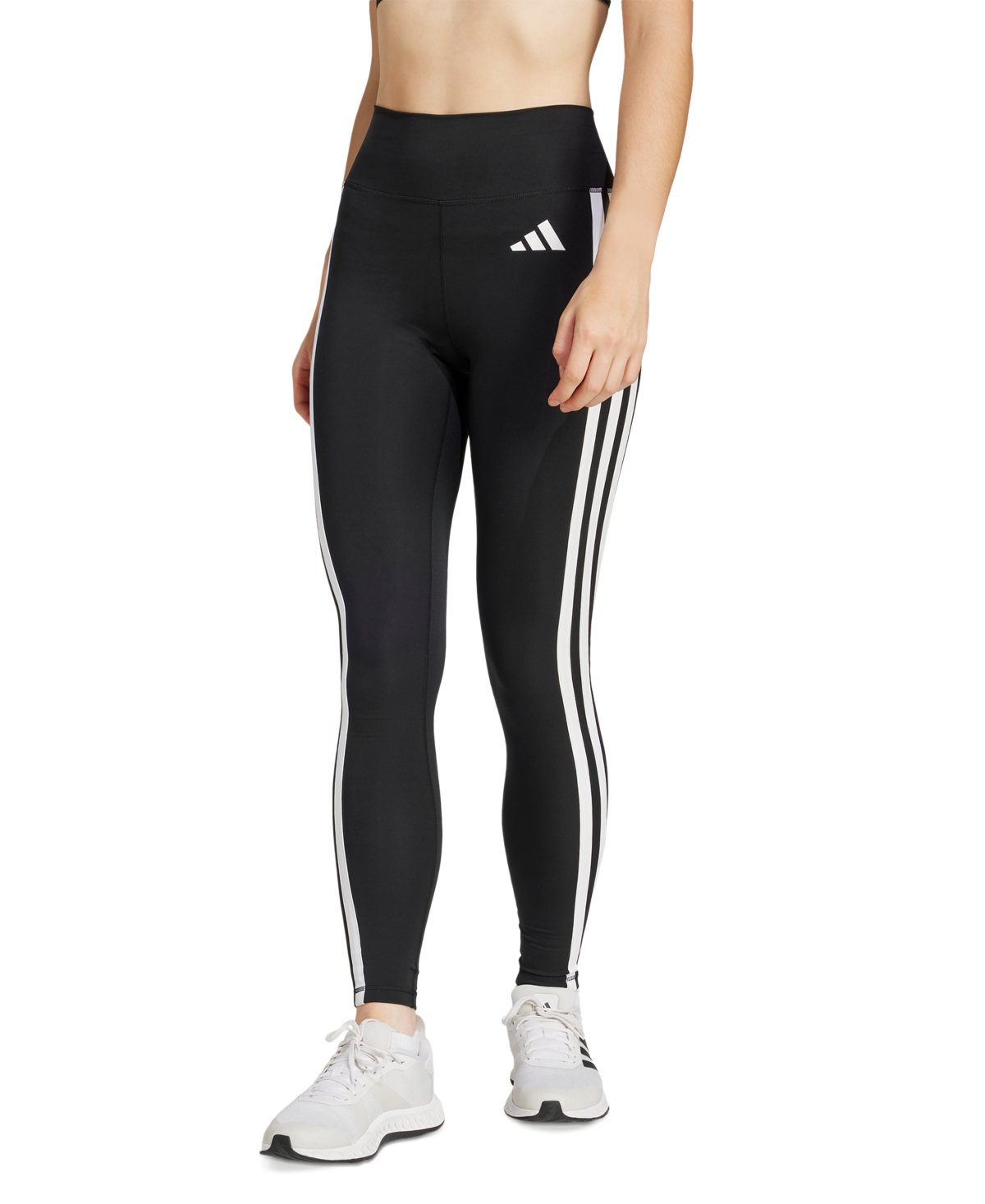 Shop Adidas Originals Women's Optime Essentials 7/8 Leggings In Black