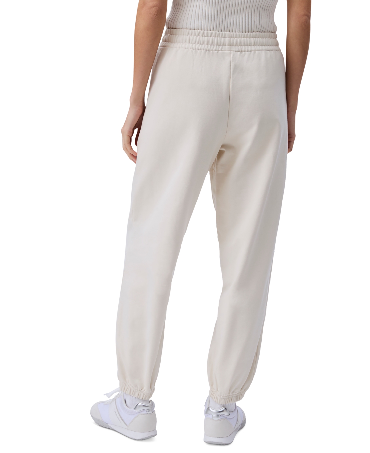 Calvin Klein Jeans Est.1978 Women's Monogram Logo Jogger Sweatpants In Turtledove