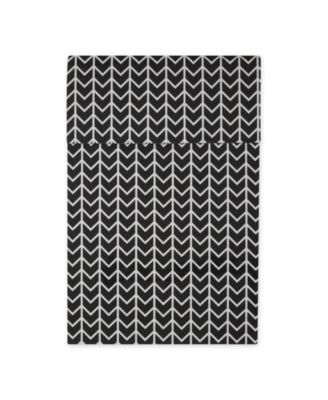 Herringbone Print Fridge Liner 6 Pack Set, 24" x 12"