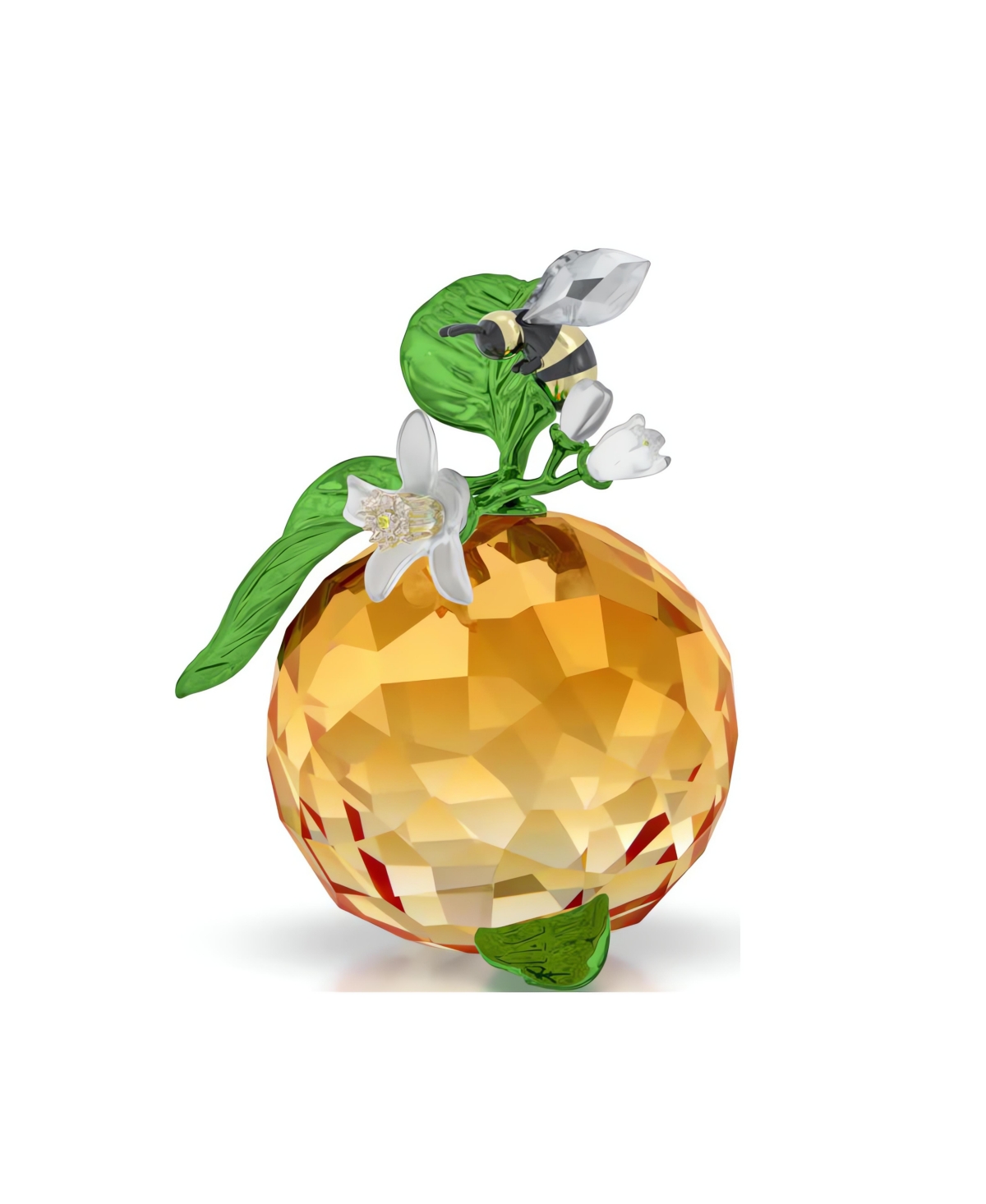Swarovski Idyllia Clementine And Bee Figurine In Orange