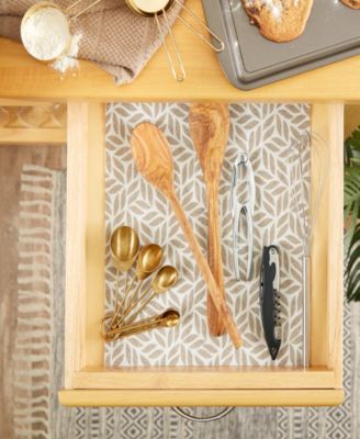 Leaf Print Fridge Liner 6 Pack Set, 24" x 12"