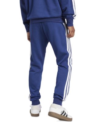 Men's Essentials Regular-Fit 3-Stripes Fleece Joggers