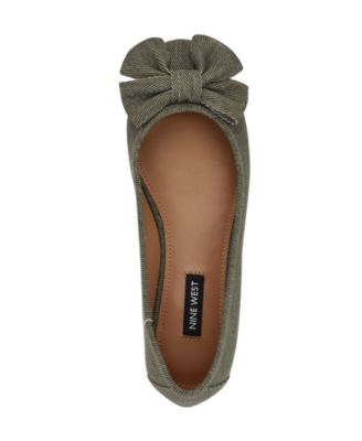 Women's Veronika Denim Bow Ballet Flats