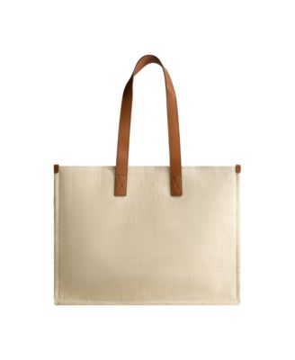 Lurex Linen City Tote