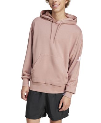 adidas - Men's Essentials Three Bar Loose-Fit French Terry Hoodie