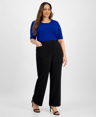 Plus Size Bird Eye Pants