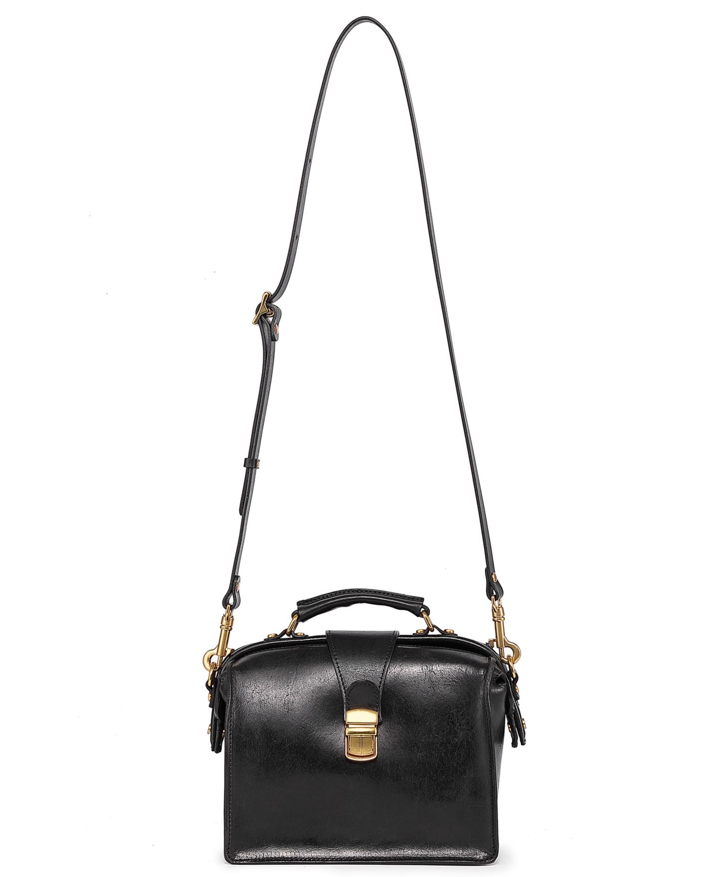 Женская сумка OLD TREND Genuine Leather Doctor Transport Satchel, цвет: Чёрный — фото 2