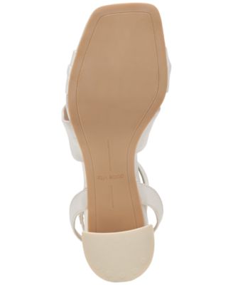 Women's Brenna Satin Twist Two-Piece Block-Heel Sandals