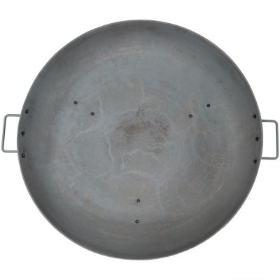 Outdoor Camping or Backyard Round Cast Iron Rustic Fire Pit Bowl with Handles