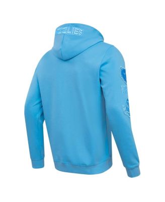 Men's Ja Morant&nbsp;Light Blue Memphis Grizzlies Triple Tonal Player Pullover Hoodie