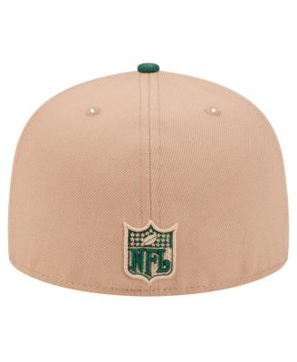 Men's Tan/Green Bay Packers Throwback Logo Main 59FIFTY Fitted Hat