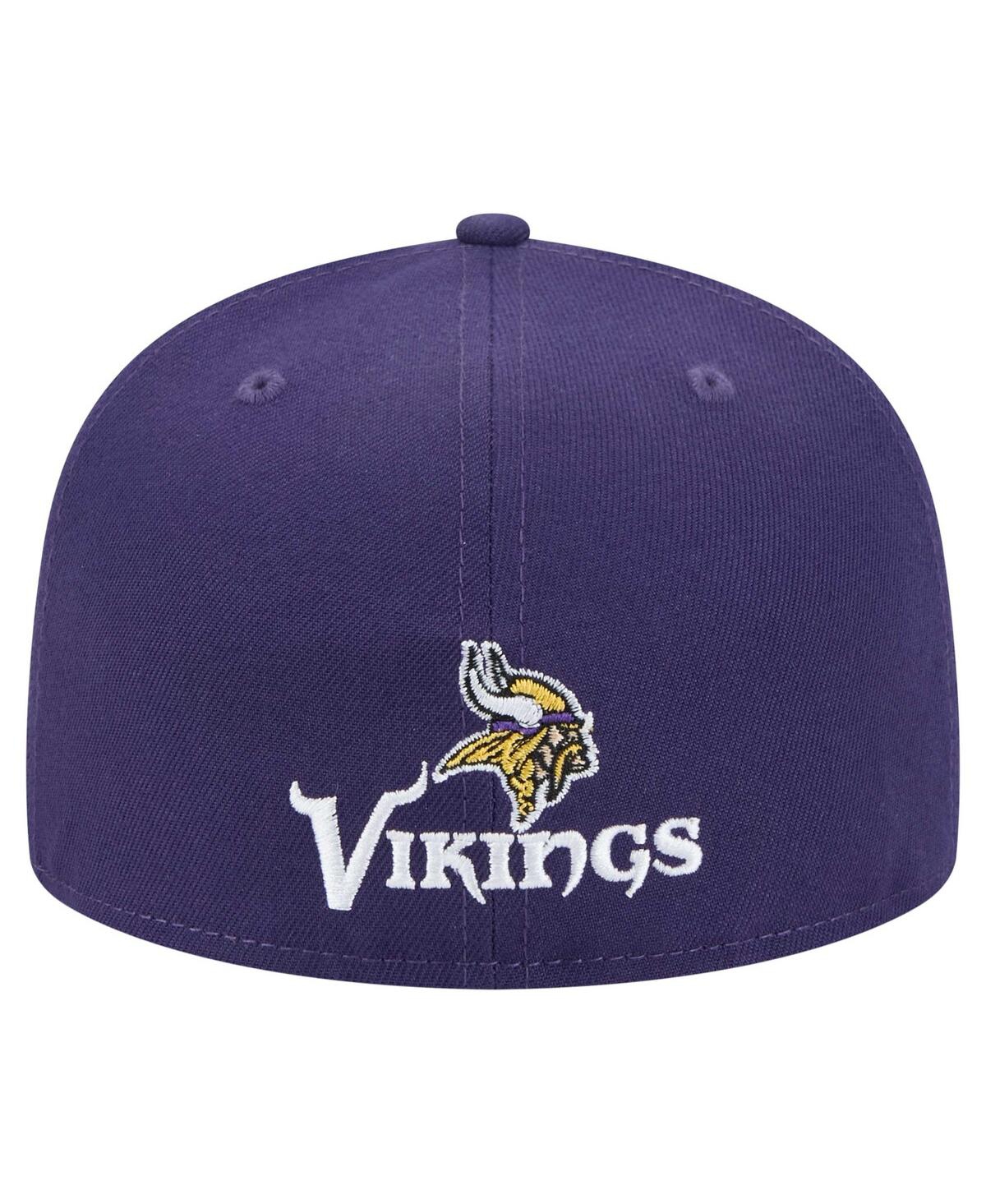Shop New Era Men's Purple Minnesota Vikings Ransom 59fifty Fitted Hat
