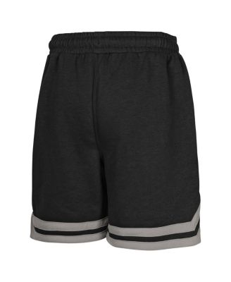 Big Boys and Girls Black San Antonio Spurs Teardrop Fleece Shorts