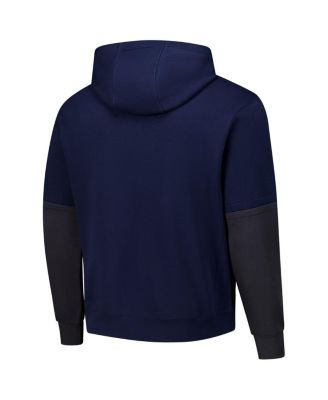 Men's Navy Team USA Club Color Block Pullover Hoodie