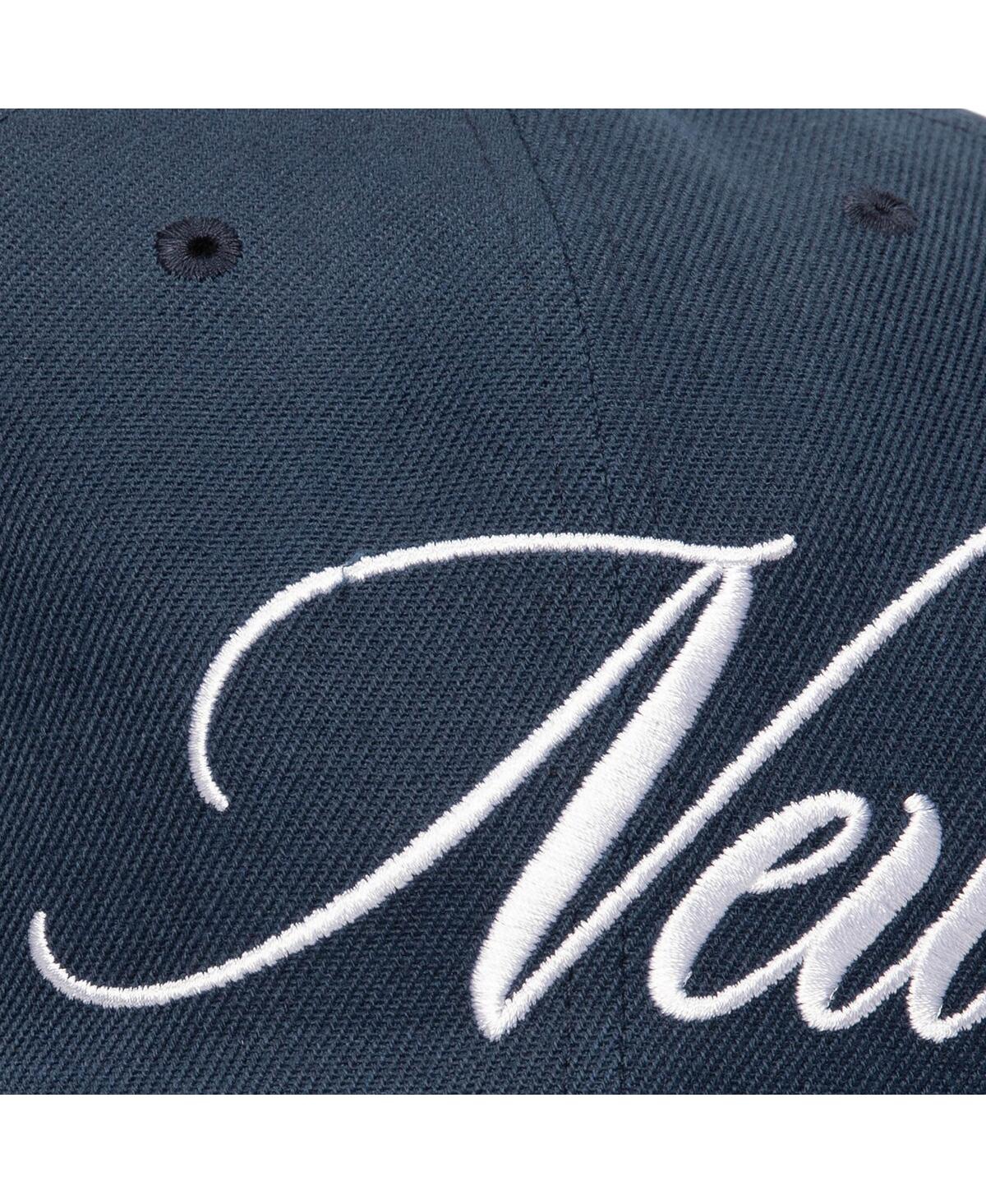 Mitchell & Ness Men's Navy New York Yankees Just Don X Mlb Lux Script Snapback Hat In Navy