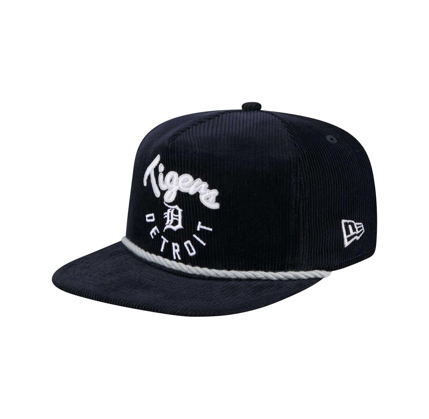 Men's Navy Detroit Tigers Full Circle Corduroy Golfer Adjustable Hat