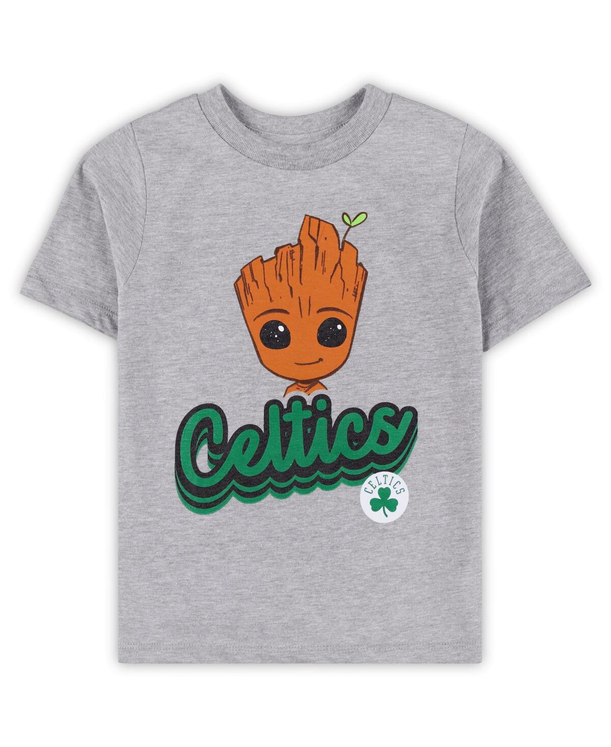Outerstuff Preschool Boston Celtics Two-piece Guardians Of The Galaxy T-shirt Set In Multi